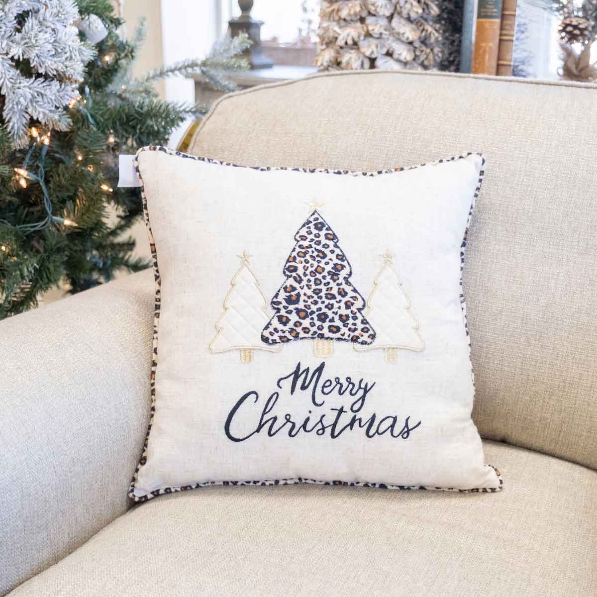 White leopard pillow best sale